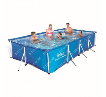 56405 Каркасный бассейн прямоугольный BestWay, 400х211х81см
