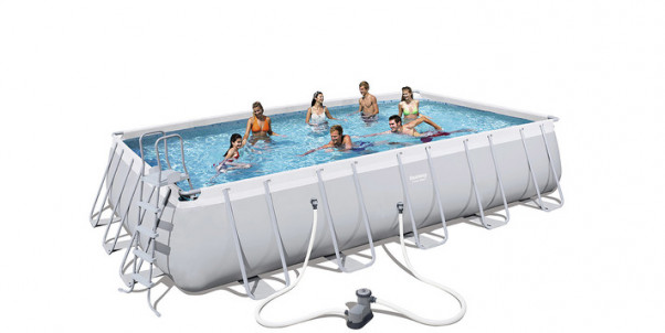 56470 Каркасный бассейн прямоугольный BestWay, 671х366х132см, фильтр-насос картр 5678 л/ч (28362)